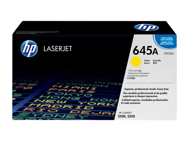 HP 645A - Gul original LaserJet tonerpatron (C9732A) for Color 550...
