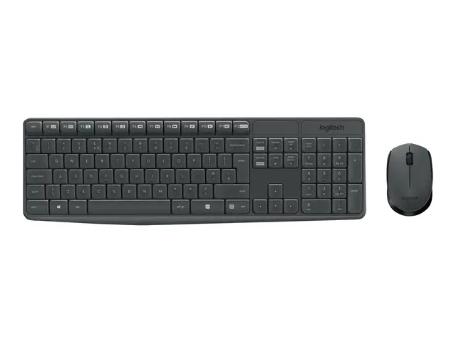 Logitech MK235 - Tastatur- og mussett - trådløs - 2.4 GHz - Pan No...