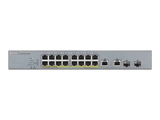 Zyxel GS1350-18HP - Switch - smart - 16 x 10/100/1000 (PoE+) + 2 x...