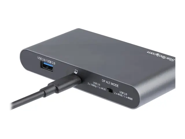 StarTech.com USB C Dock, 4K Dual Monitor DisplayPort, Mini Laptop ...