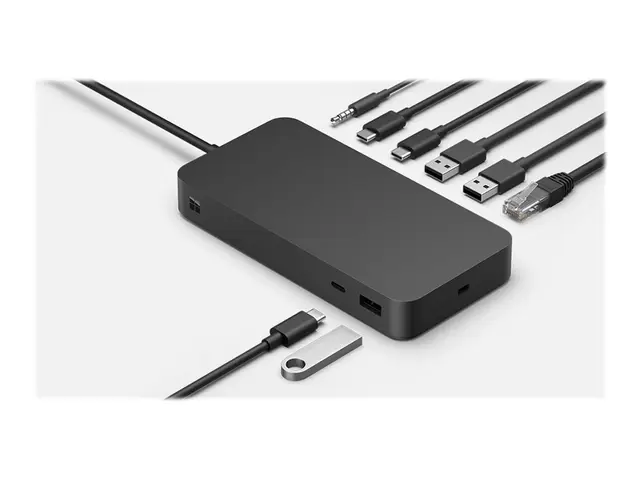 Microsoft Surface Dock - dokkingstasjon Thunderbolt 4 3 x 1GbE, 2....