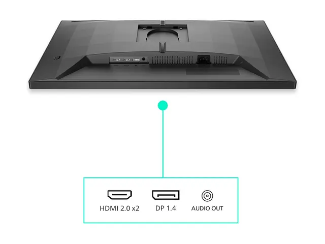 Philips Evnia 3000 27M2N3200A - LED-skjerm gaming - 27" - 1920 x 1080 Full HD (1080p) @ 180 Hz - IPS - 300 cd/m² - 1000:1 - HDR10 - 0.5 ms - 2xHDMI, DisplayPort - høyttalere - koksgrå 