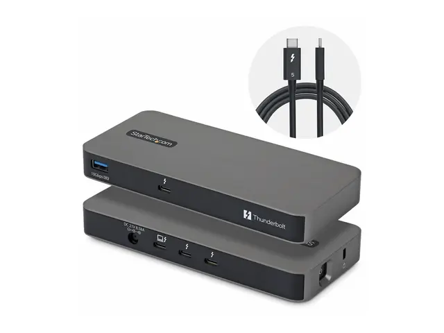 Startech - dokkingstasjon USB4 / Thunderbolt 4 5 3 x