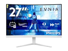 Philips Evnia 5000 27M2C5201L - LED-skjerm gaming - kurvet - 27" - 1920 x 1080 Full HD (1080p) @ 180 Hz - Fast VA - 3000:1 - HDR10 - 0.5 ms - 2xHDMI, DisplayPort - hvit