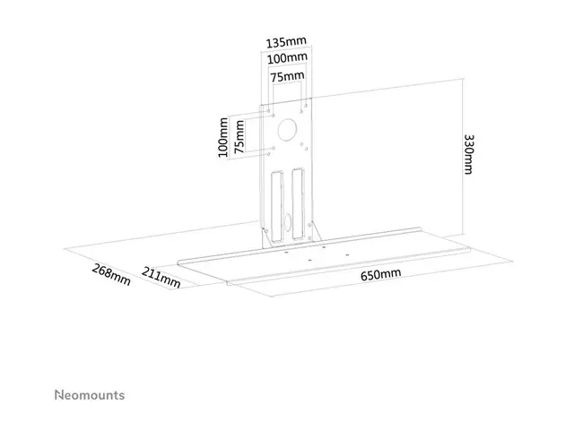 Neomounts KEYB-V200 - Monteringskomponent (hylle) for tastatur / m...