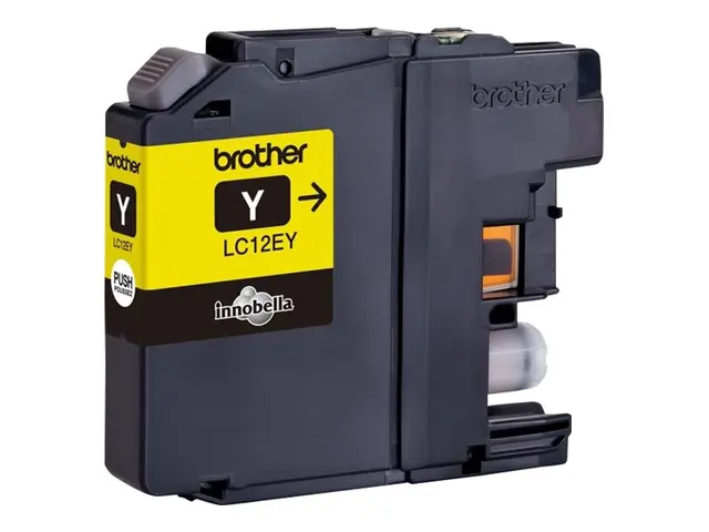 Brother LC12EY - XL Capacity - gul - original - blekkpatron - for ...