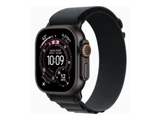 Apple Watch Ultra 3 - 49 mm - svart titan Ja smartklokke med Alpine Loop - tekstil - svart - b&#229;ndbredde: M - 64 GB - LTE, NFC, Wi-Fi 4, UWB, Bluetooth - 5G - 61.8 g