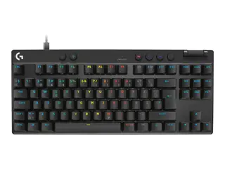 Logitech G PRO X RAPID - Tastatur - TKL - bakgrunnsbelyst USB - QWERTY - Nordisk (dansk/finsk/norsk/svensk) - tastsvitsj: Linear - svart