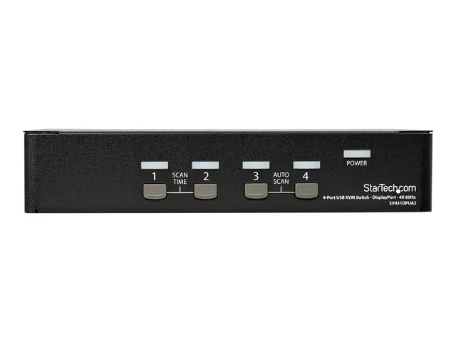 Startech 4 Port DisplayPort KVM Switch, 4K 60Hz, Single Display, D...