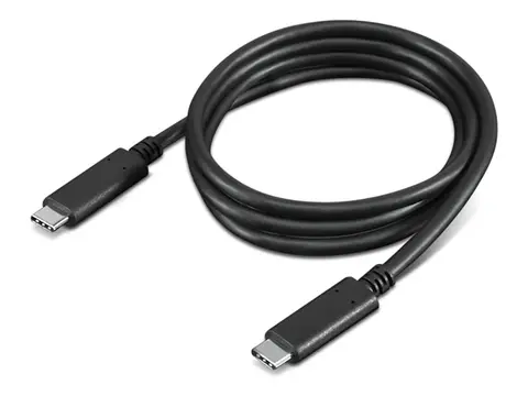Lenovo - USB-kabel - USB-C (hann) til USB-C (hann) 20 V - 5 A - 1 m - 4K-støtte, USB Power Delivery (5 A, 100 W) - svart - for ThinkPad T16 Gen 4 21QN