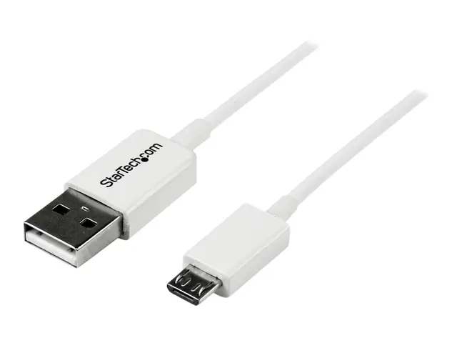StarTech.com 0.5m White Micro USB Cable Cord - A to B Charging Dat...