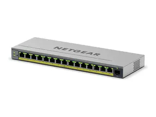 NETGEAR Easy Smart GS116EPP - Switch - L3 smart - 1 x 10/100/1000 + 15 x 10/100/1000 (PoE+) - stasjonær, veggmonterbar - PoE+ (231 W)