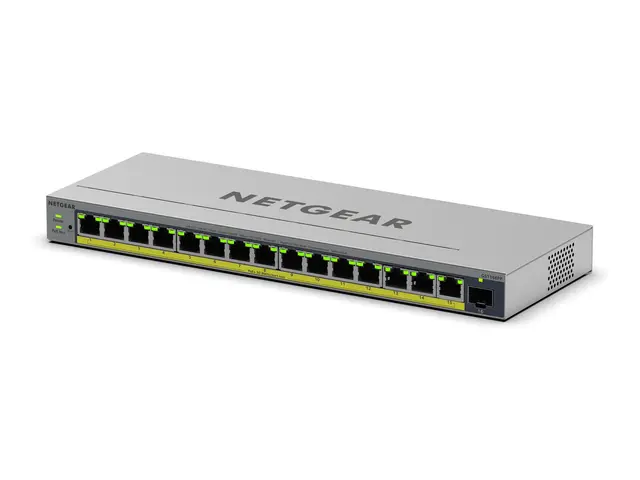 NETGEAR Easy Smart GS116EPP - Switch L3 smart 1 x 10/100/1000 + 15...