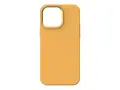 KEY - Baksidedeksel for mobiltelefon - antibakteriell MagSafe-samsvar - v&#230;skesilikon, hard polykarbonat - honningkakeoransje - 6.7&quot; - for Apple iPhone 14 Pro Max (6.7 tommer)