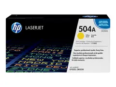 HP 504A - Gul - original - LaserJet - tonerpatron (CE252A) for Color LaserJet CM3530 MFP, CM3530fs MFP, CP3525, CP3525dn, CP3525n, CP3525x