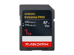 SanDisk Extreme PRO - Flashminnekort - 1 TB Video Class V30 / UHS-I - SDXC UHS-I