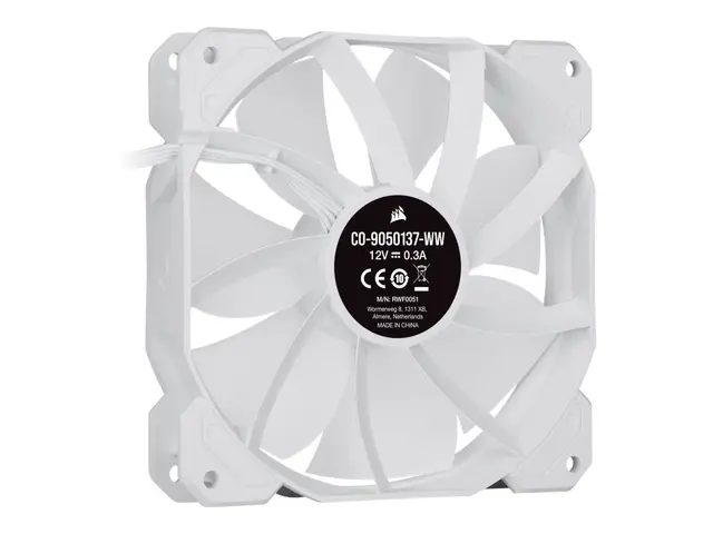 CORSAIR iCUE SP120 RGB ELITE - Kabinettvifte - 120 mm - hvit (en p...