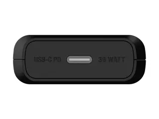 Unisynk - Str&#248;madapter - slank 36 watt - PD 3.0, USB BC 1.2 (24 pin USB-C) - svart