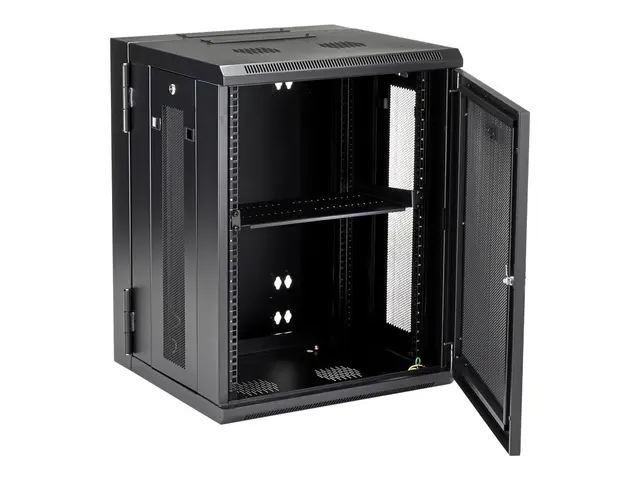 Startech 15U 19" Wall Mount Network Cabinet, 16" Deep Hinged Locki...