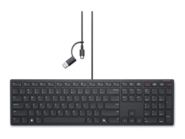 Dell Wired Collaboration Keyboard KB525C - Tastatur USB, USB-C QWE...