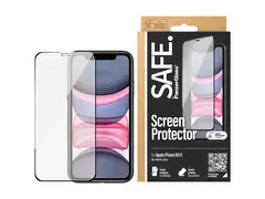 SAFE. by PanzerGlass - Skjermbeskyttelse for mobiltelefon kant-til-kant - glass - rammefarge svart - for Apple iPhone 11, XR