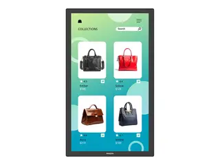 Philips 32BDL3751T - 32" Diagonalklasse (31.5" synlig) Interactive 3000 Series LED-bakgrunnsbelyst LCD-skjerm - intelligent skilting - med pekeskjerm (multiberørings) - Android - 1080p 1920 x 1080 - svart