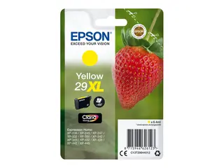 Epson 29XL - 6.4 ml - XL - gul - original blære med RF/lyd-alarm - blekkpatron - for Expression Home XP-235, 245, 247, 255, 332, 335, 342, 345, 432, 435, 442, 445, 455