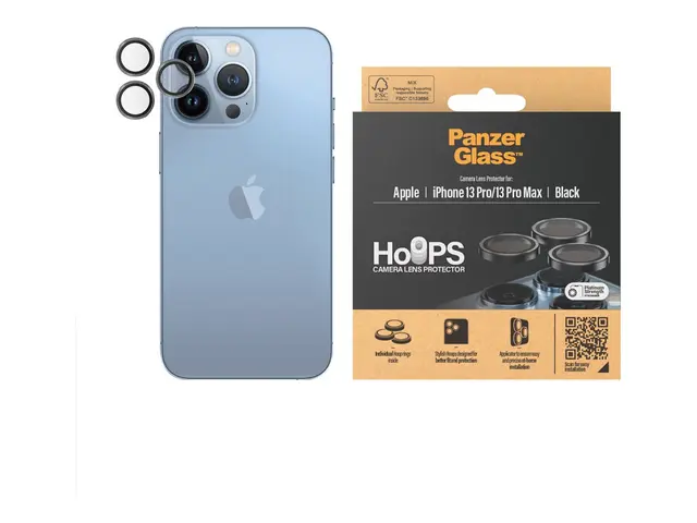 PanzerGlass - Linsebeskytter for mobiltelefon svart Apple iPhone 1...