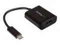 StarTech.com USB C to DisplayPort Adapter 4K 60Hz USB Type-C to DP 1.4 Monitor Video Converter (DP Alt Mode) - Thunderbolt 3 Compatible - DisplayPort-adapter - 24 pin USB-C til DisplayPort - 14 cm