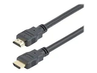 Startech 0.3m 1ft Short High Speed HDMI Cable Ultra HD 4k x 2k HDMI Cable - HDMI M/M - 30cm HDMI 1.4 Cable - Audio/Video Gold-Plated (HDMM30CM) - HDMI-kabel - HDMI hann til HDMI hann - 30 cm - dobbeltisolert - svart