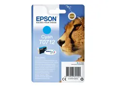Epson T0712 - 5.5 ml - cyan - original - blære med RF/lyd-alarm blekkpatron - for Stylus DX9400, SX115, SX210, SX215, SX218, SX415, SX515, SX610; Stylus Office BX310, BX610