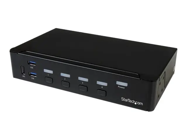 StarTech.com 4 Port HDMI KVM - HDMI KVM Switch - 1080p - USB 3.0 &...