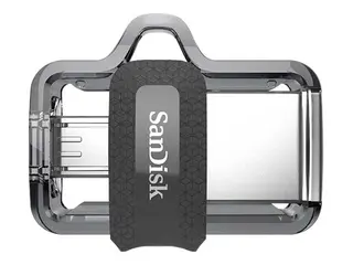 SanDisk Ultra Dual - USB-flashstasjon 64 GB - USB 3.0 / micro USB