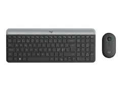 Logitech Slim Wireless Combo MK470 Tastatur- og mussett - tr&#229;dl&#248;s - 2.4 GHz - Nordisk - grafitt