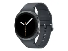 Samsung Galaxy Watch8 - 40 mm - grafitt smartklokke med sportsb&#229;nd - gummi - grafitt - b&#229;ndbredde: S/M - display 1.34&quot; - 32 GB - NFC, Bluetooth, Wi-Fi, LTE - 4G - 30 g