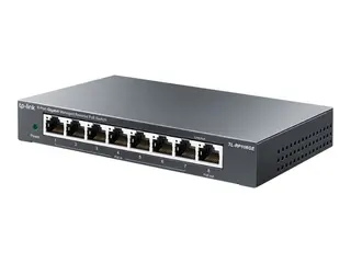 TP-Link TL-RP108GE - Switch - Styrt - 7 x 10/100/1000 (PoE-inngang) + 1 x 10/100/1000 (PoE-utgang) stasjonær - Reverse PoE
