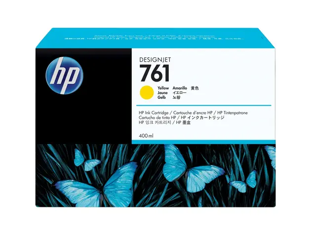 HP 761 - 400 ml gul original DesignJet blekkpatron for T7100, T720...