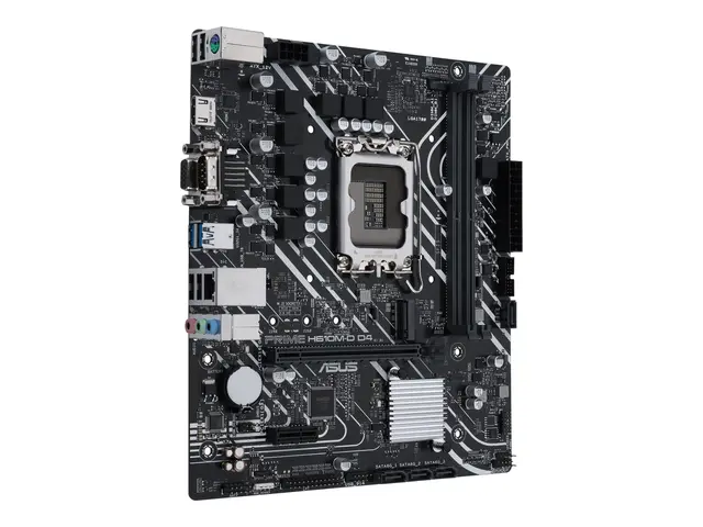 ASUS PRIME H610M-D D4 - Hovedkort micro ATX LGA1700-sokkel H610 Ch...