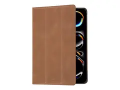 dbramante1928 Risskov - Lommebok for nettbrett helnarvet lær - gyllenbrun - for Apple 11-inch iPad Pro (M4, M5)