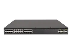 HPE FlexFabric 5710 24XGT 6QSFP+ or 2QSFP28 Switch - L3 - Styrt - 24 x 1 Gigabit / 10 Gigabit Ethernet + 6 x 40 Gigabit QSFP+ - rackmonterbar