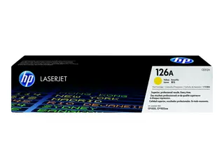 HP 126A - Gul - original - LaserJet - tonerpatron (CE312A) for Color LaserJet Pro CP1025; LaserJet Pro MFP M175; TopShot LaserJet Pro M275