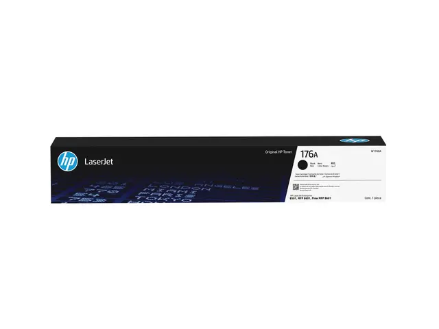 HP 176A - Svart original LaserJet boks tonerpatron (W1760A) for P/...
