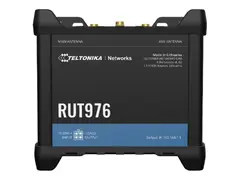 Teltonika RUT976 - Tr&#229;dl&#248;s ruter - maske WWAN 4-portssvitsj - 5G, LTE - 4G, 5G - DIN-skinnemonterbar, veggmonterbar, overflatemonterbar