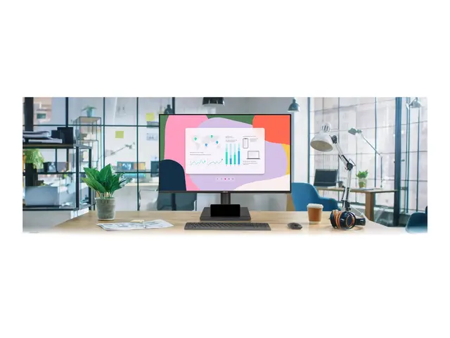 ASUS VA27AQSE - LED-skjerm - 27" - 2560 x 1440 QHD @ 75 Hz IPS - 350 cd/m² - 1000:1 - HDR10 - 1 ms - HDMI, VGA, DisplayPort - høyttalere - svart 