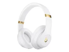 Beats Studio3 Wireless - Hodetelefoner med mikrofon full størrelse - Bluetooth - trådløs - aktiv støydemping - lydisolerende - hvit