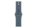 Apple - Bånd for smart armbåndsur 42mm - M/L-størrelse - anker blå - for Watch Hermès Series 7, Hermès Series 9, SE 3, Series 10, Series 11, Series 8, Series 9