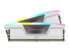 CORSAIR Vengeance RGB - DDR5 - sett 32 GB: 2 x 16 GB - DIMM 288-pin - 7200 MT/s / PC5-57600 - CL34 - 1.45 V - ikke-bufret - hvit