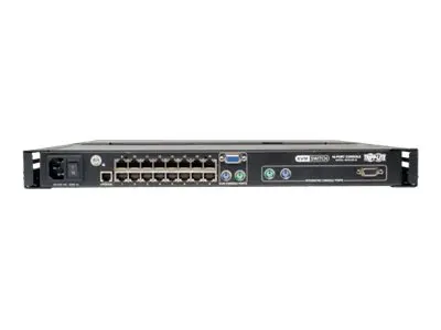 Eaton Tripp Lite Series 16-Port Rack Console Cat5 KVM Switch 1U RM...