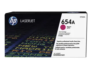 HP 654A - Magenta - original - LaserJet tonerpatron (CF333A) - for Color LaserJet Enterprise M651dn, M651n, M651xh; Color LaserJet Managed M651dnm, M651xhm