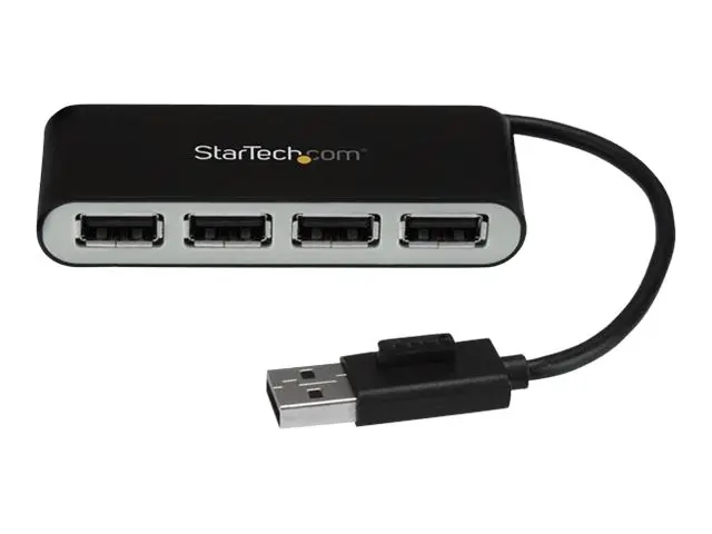 StarTech.com 4 Port USB 2.0 Hub - Bus Powered Portable Multi Split...